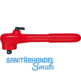 KNIPEX Umschaltknarre isoliert 9831 mit Vierkant 3/8", links/rechts umschaltbar