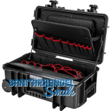 KNIPEX Werkzeugkoffer Robust26 Move leer 550x225x350 mm Kunststoff schwarz