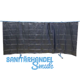 KEMPER Schwei�erschutzwand 3-teilig Breite 3.80 m dunkelgr�n