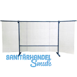 KEMPER Schwei�erschutzwand 3-teilig Breite 3.80 m glasklar