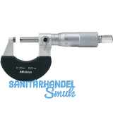 MITUTOYO B�gelmessschraube Werkszertifikat DIN 863/1 Messbereich 0-25 mm