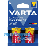 VARTA Batterie Longlife Max Power LR14/C 1,5 Volt 2 St�ck