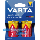 VARTA Batterie Longlife Max Power LR20/D 1,5 Volt 2 St�ck
