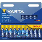 VARTA Batterie Longlife Power LR6/AA 1,5 Volt 20 St�ck