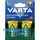 VARTA Batterie Recharge Akku Power HR20/D 1,2 Volt 3000 mAh (2 St)