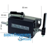 METRICA Hubz�hler 5-stellig Drehrichtung X