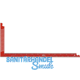 SOLA Zimmermannswinkel ZWCA rot mit Anrei�l�cher Schienenl�nge 600 x 290 mm