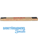SOLA Holz-Gliederma�stab 10 Glieder mit Feder 2 m EG-Pr�fzeichen Genauigkeit III