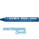 LYRA Wachskreide 4920 Plast-O-Glas runde Form blau Inhalt 12 St�ck