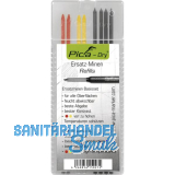 PICA Ersatzminen-Set graphit/gelb/rot zu Tieflochmarker Pica Dry