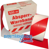 Absperrband rot/wei� B= 80mm L=500m St�rke 30�