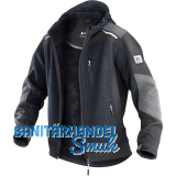 K�BLER Strickjacke Form 1741 Innenpl�sch dunkelgrau/schwarz S