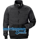 FRISTADS Sweatjacke 7052 SMP grau/schwarz XS