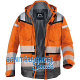 K�BLER Warnschutz-Wetterjacke Reflectiq orange/grau XXL