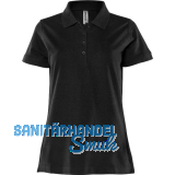 ACODE Damen Polo-Shirt Code 1723 PIQ schwarz L