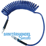 Spiralschlauch 8 m aus Polyurethan 8 x 12 mm mit 2 x 3/8" AG