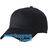 Kappe 5 Panel MB 6117 Farbe schwarz One Size
