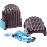 KAUFMANN Knieschoner Schalenform mit extra breiten Textilriemen (50 mm)