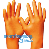 GEBOL Einweghandschuhe Orange Nitril Ultra Grip Gr��e XXL - 50 St�ck