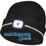 GEBOL Haube mit Reflektionsstreifen und LED-Lampe schwarz