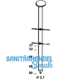 ALSAFIX Ringnut-Nagelrollen glatt C21 2,1 x 50 mm blank Drahtgebunden 16 Grad