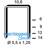 ALSAFIX Klammern Type PF 14 mm aus Stahldraht verzinkt (3000 St�ck)