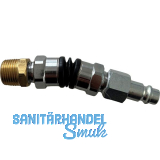ALSAFIX Druckluft Stecknippel drehbar aus Stahl mit Au�engewinde 1/4"