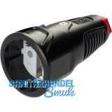 PCE Schutzkontaktkupplung TAURUS2 Gummi 2-polig IP20