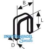 BOSCH Klammern Typ 55 Länge 30 mm Breite 6 mm geharzt BOSCH Klammern Typ 55 Länge 30 mm Breite 6 mm geharzt
