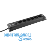 BRENNENSTUHL 6-fach Verteiler schwarz mit Schalter L�nge 410 mm