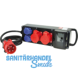 PCE Mobilverteiler Vollgummi Steyregg tragbar 5G2,5 2x250V/2x400V+FI IP44