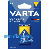 VARTA Batterie Longlife Power 6LR61 9 Volt 1 St�ck