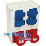 PCE Wandverteiler Schwaz 2x16 Ah/400 V/ 4x16Ah/250Volt IP44