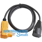 BRENNENSTUHL Personenschutzadapter-Leitung 2 m H07RN-F 3G1,5 schwarz