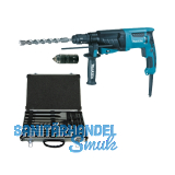 MAKITA Bohrhammer HR2630TX 800 Watt SDS Plus+17 tlg. Bohr-u. Mei�elkassette