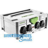 FESTOOL Systainer SYS-PowerHub IP44 mit 5 Steckdosen 396 x 296 x 157,5 mm