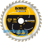 DEWALT Kreiss�geblatt XR Extrem Runtime HM � 216 x 2,16 x 30mm Z�hne 36 (WZ/FZ)