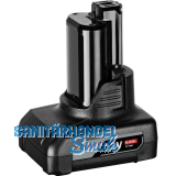 BOSCH Akku / Ersatzakku GBA Stab-Form 12 Volt / 6,0 Ah (IEC) Li-Ion