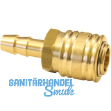 Euro Druckluft Kupplung aus Messing mit 13 mm Schlaucht�lle