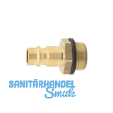 Euro Druckluft Stecknippel aus Messing mit Au�engewinde 1/2"