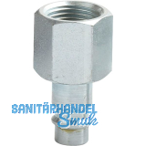 JWL Euro Druckluft Stecknippel aus Stahl mit Innengewinde 1/4"