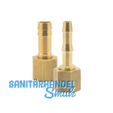 Druckluft Schlaucht�lle Messing mit �berwurfmutter IG 1/4" f�r 6 mm Schlauch