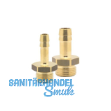 Druckluft Einschraubt�lle Messing mit AG 1/4" f�r 9 mm Schlauch