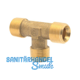 Druckluft T St�ck mit AG 1/4" aus Messing