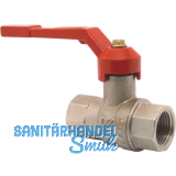 Kugelhahn mit beidseitigem IG 1/2" mit langem Hebel