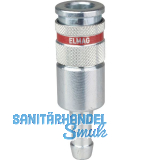 JWL Stahlkupplung DN 7,8 mit Schlaucht�lle � 10 mm