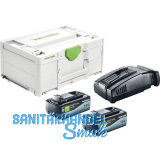 FESTOOL Akku-Starterset SYS 18 Volt / 2x 8,0 Ah SCA 16