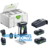 FESTOOL Akku-Bohrschrauber C 18 HPC 4,0 I-Set 18 Volt / 4,0 Ah (IEC) Li-Ion