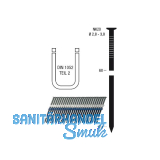 Nagelstreifen NK20 4,6 x 145 mm HBK blank geharzt Kunststoffgebunden 20 Grad