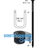 Nagelrollen CK20 3,1 x 70 mm HBK blank geharzt Kunststoffgebunden 20 Grad